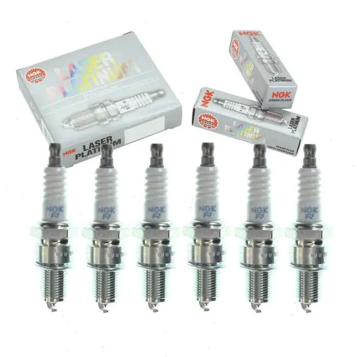 1988 Mitsubishi Galant 3.0L V6 6 pc NGK Laser Platinum Spark Plugs - Ignition Wire Secondary Modern