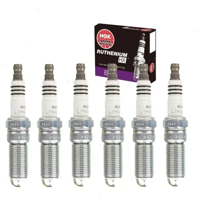 Special Discount 2011-2018 Ford Edge 3.5L 3.7L V6 6 pc NGK Ruthenium HX Spark Plugs - Ignition Wire Secondary