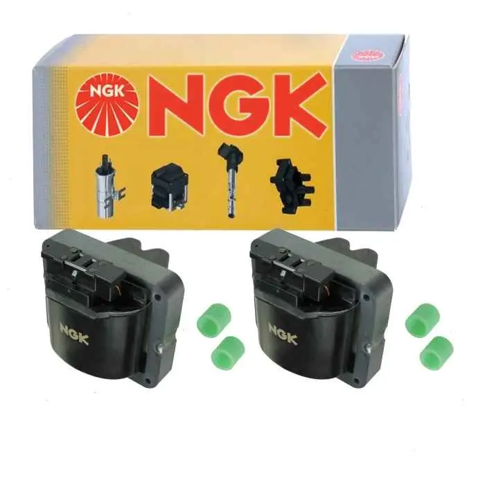 Free Delivery 1988-2001 Pontiac Grand Am 2.3L 2.4L L4 2 pc NGK Ignition Coils - Spark Plug Wire Boot