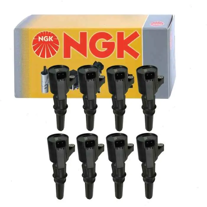 1997-2002 Ford E-150 Econoline 4.6L 5.4L V8 8 pc NGK Ignition Coils - Spark Plug Wire Boot Next Day Delivery