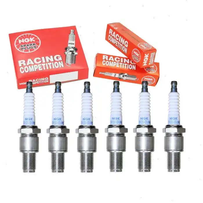 Exclusive 6 pc NGK Racing 5501 (R7420-10) Spark Plugs for 5720 IRE01-31 Ignition Wire Secondary