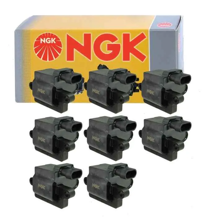 2000-2006 GMC Yukon 4.8L 5.3L 6.0L V8 8 pc NGK Ignition Coils - Spark Plug Wire Boot Deal
