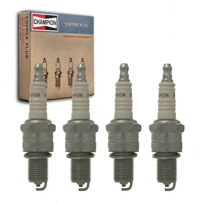 1966-1972 BMW 2000 2.0L L4 4 pc Champion Copper Plus Spark Plugs - Ignition Secondary Best Seller