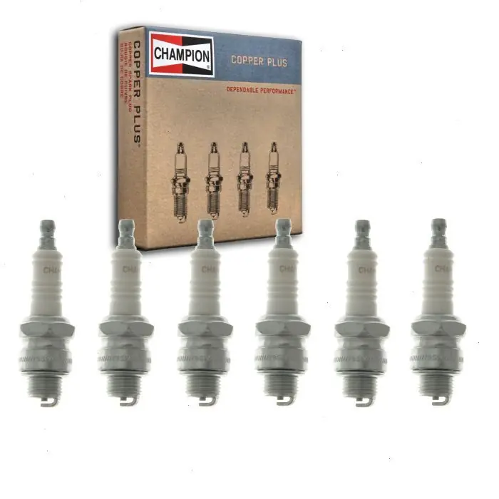 1942-1947 Dodge WD20 3.8L L6 6 pc Champion Copper Plus Spark Plugs - Ignition Wire Secondary Best Price