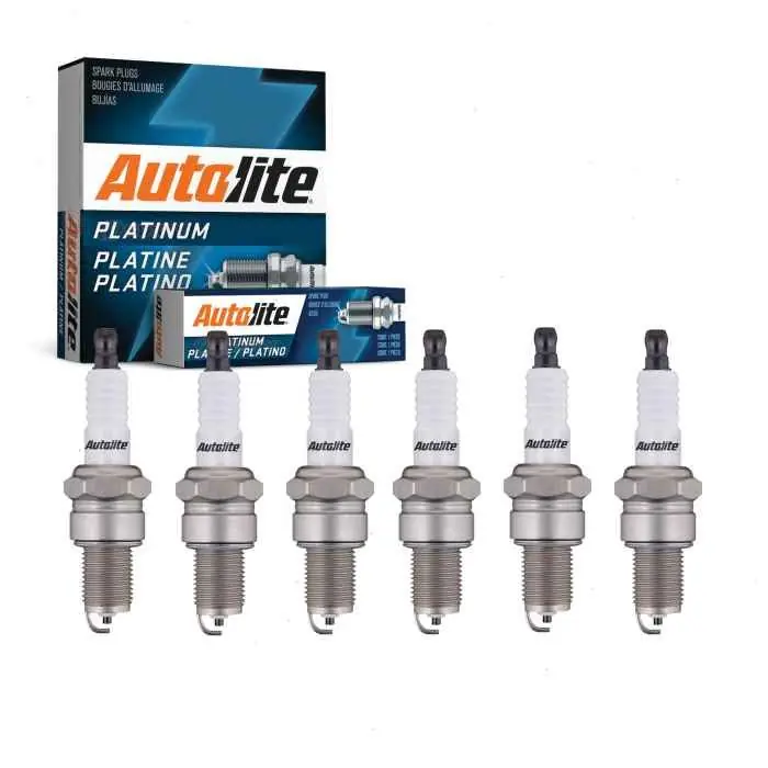 1955-1958 Checker A8B 6 pc Autolite Platinum Spark Plugs - Ignition Wire Secondary Bargain