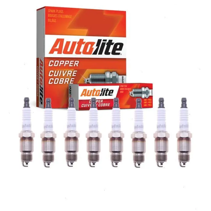1971-1983 Chevrolet El Camino 5.0L 5.7L V8 8 pc Autolite Copper Core Spark Plugs - Ignition Wire Mega Sale