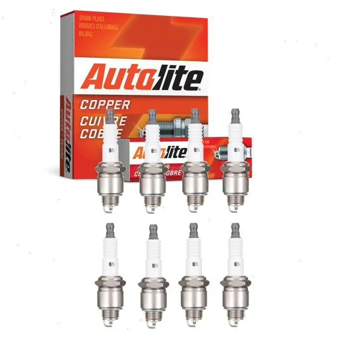 Exclusive Offer 1959-1960 International B130 4.3L V8 8 pc Autolite Copper Core Spark Plugs - Ignition Wire