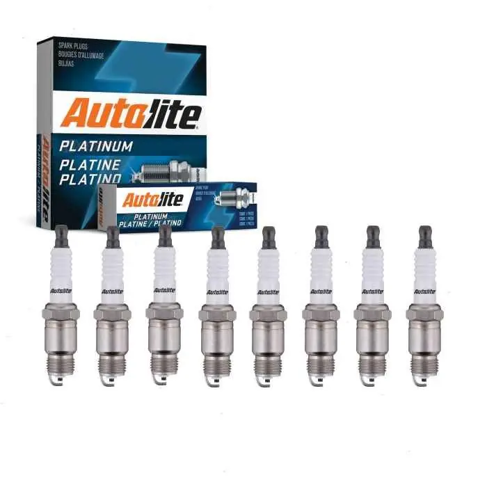 1979-1980 GMC C3500 5.7L 6.6L 7.4L V8 8 pc Autolite Platinum Spark Plugs - Ignition Wire Secondary New Release