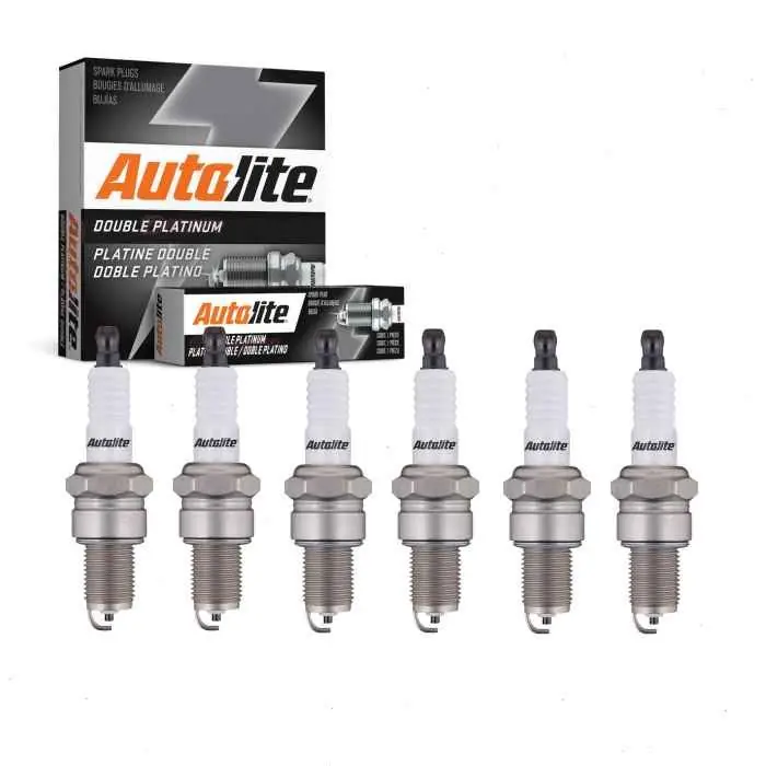 1967-1972 Toyota Crown 2.3L 2.6L L6 6 pc Autolite Double Platinum Spark Plugs - Ignition Wire Markdown