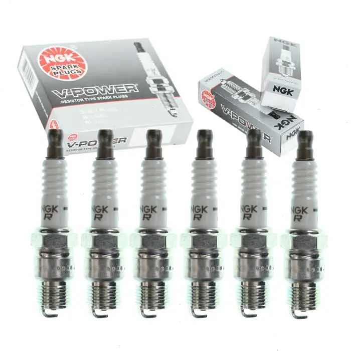 1975 Oldsmobile Cutlass Supreme 4.1L L6 6 pc NGK V-Power Spark Plugs - Ignition Wire Secondary Deal