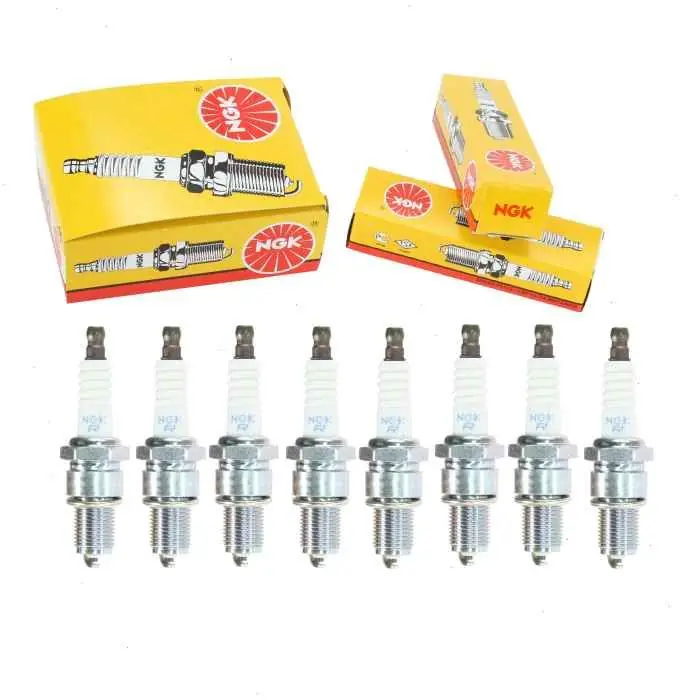 1972-1981 Jeep CJ5 5.0L V8 8 pc NGK Standard Spark Plugs - Ignition Wire Secondary Hot Picks