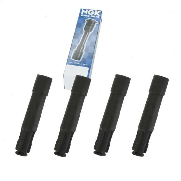 Don’t Miss Out 1997-1999 Audi A4 1.8L L4 4 pc NGK Ignition Coil Boots - Direct - Spark Plug Wire