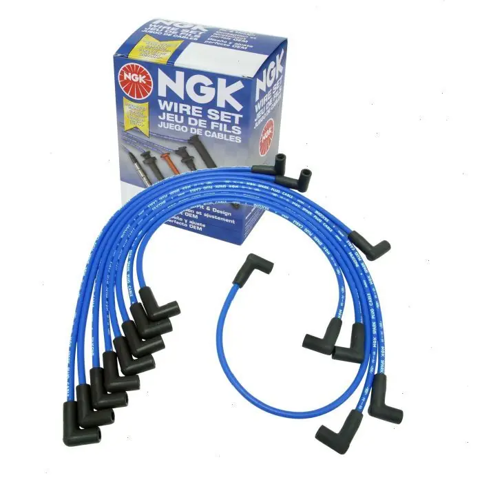 Original 1987-1988 Chevrolet V30 5.7L V8 NGK Spark Plug Wire Set - Ignition Plugs Coils