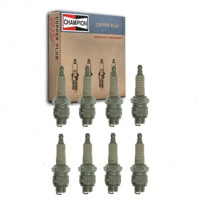 1955-1960 GMC Truck 4.6L 4.7L 5.2L 5.3L 5.5L 5.7L 6.1L V8 8 pc Champion Copper Plus Spark Plugs - Low Price