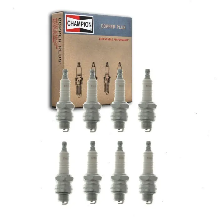 1962 Chevrolet C40 4.6L V8 8 pc Champion Copper Plus Spark Plugs - Ignition Wire Secondary Wholesale
