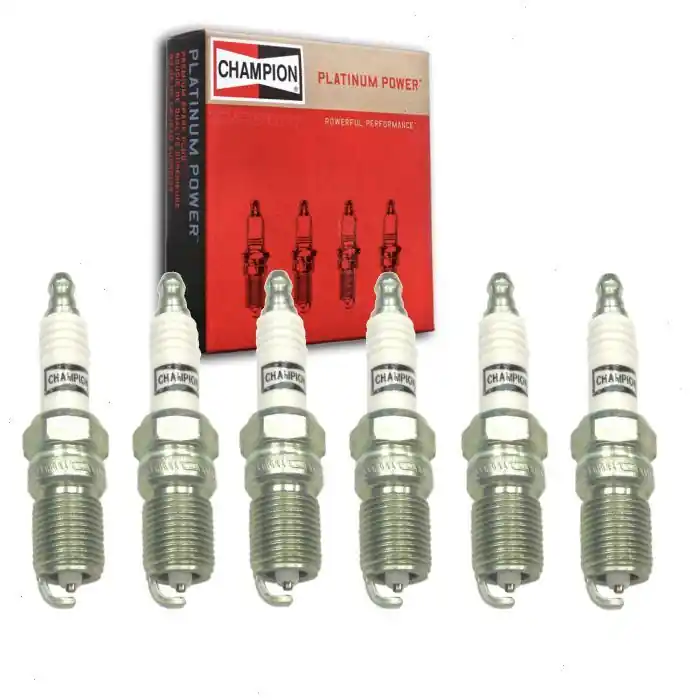1983 Ford Thunderbird 3.8L V6 6 pc Champion Platinum Spark Plugs - Ignition Wire Secondary Same Day Shipping