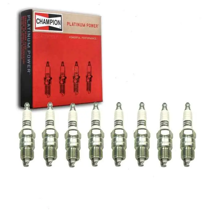 1979-1984 GMC G1500 5.0L 5.7L 6.6L V8 8 pc Champion Platinum Spark Plugs - Ignition Secondary Hot Picks