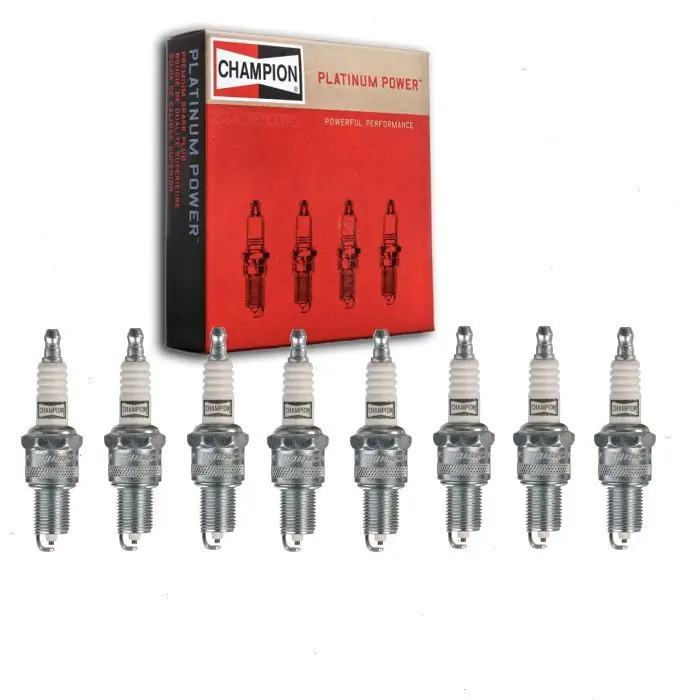 1957-1958 Chrysler Saratoga 5.8L V8 8 pc Champion Platinum Spark Plugs - Ignition Wire Secondary Buy Direct