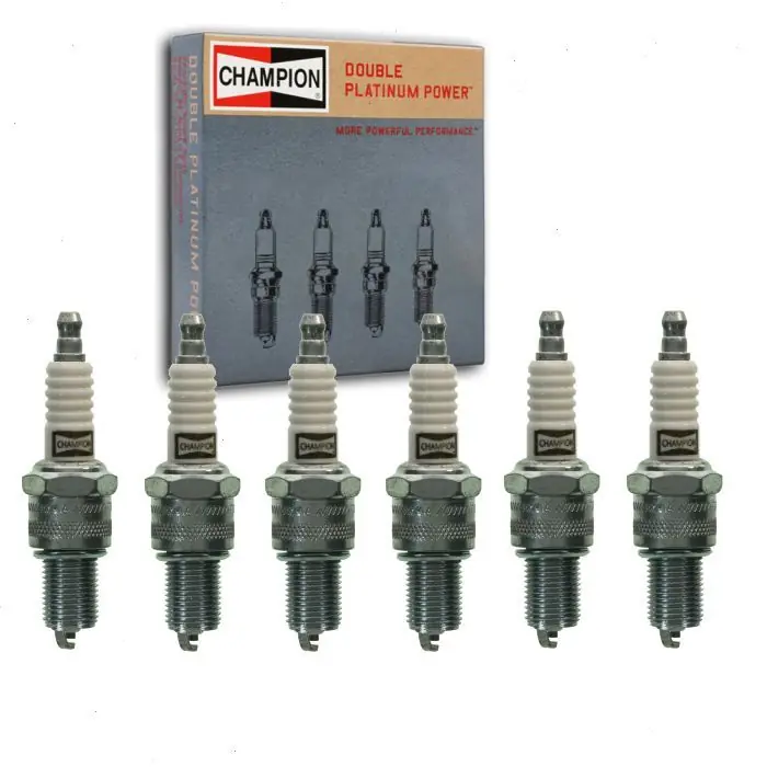 1970-1973 Jeep J-4600 3.8L 4.2L L6 6 pc Champion Double Platinum Spark Plugs - Ignition Wire Place Order