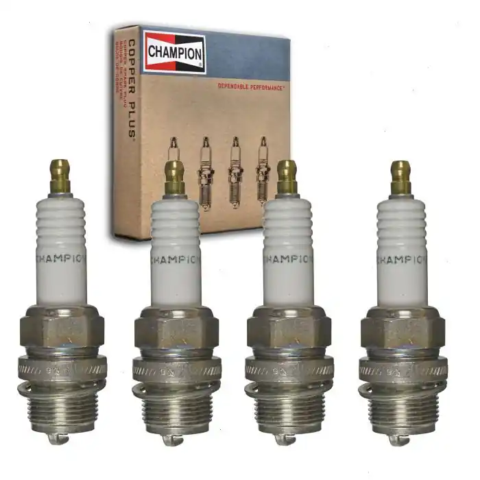 Worldwide Shipping 1921-1926 Durant Model A22 4 pc Champion Industrial Spark Plugs - Ignition Wire Secondary