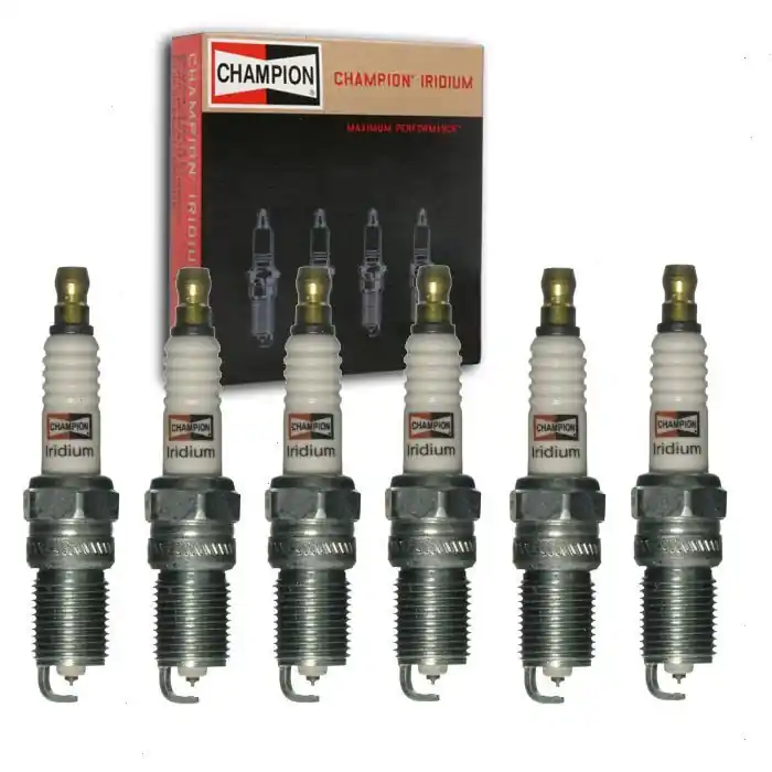 Today Only 1996-2003 Ford Windstar 3.8L V6 6 pc Champion Iridium Spark Plugs - Ignition Wire Secondary