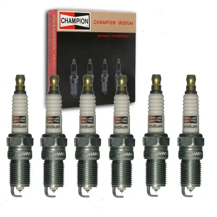 2000-2001 Mazda MPV 2.5L V6 6 pc Champion Iridium Spark Plugs - Ignition Wire Secondary Luxury