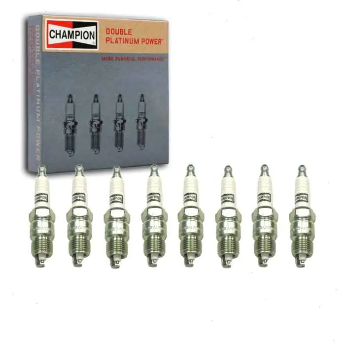 Shop Now 1991-1993 Buick Roadmaster 5.0L 5.7L V8 8 pc Champion Double Platinum Spark Plugs - Ignition