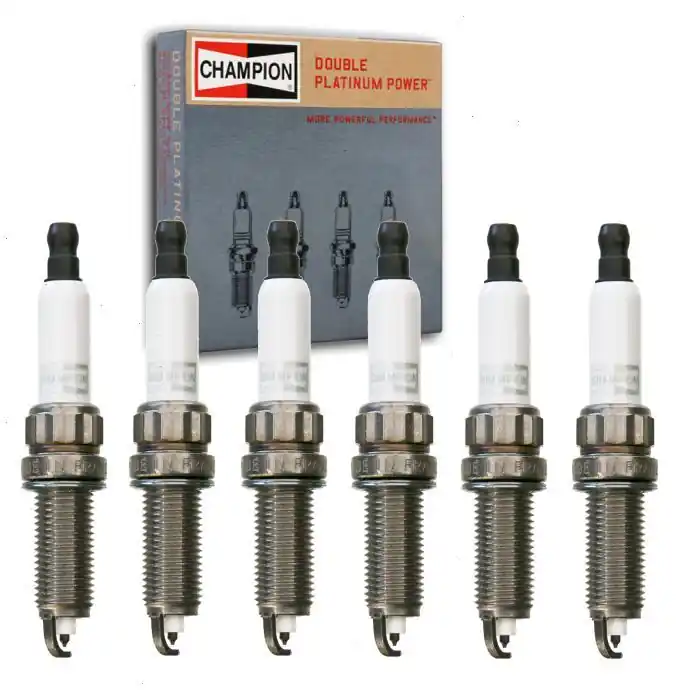 2014-2016 BMW M235i 3.0L L6 6 pc Champion Double Platinum Spark Plugs - Ignition Wire Secondary Limited Edition