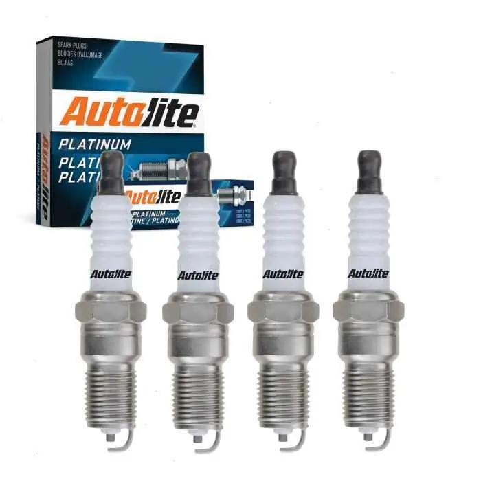 1975-1976 Mercury Bobcat 2.3L L4 4 pc Autolite Platinum Spark Plugs - Ignition Wire Secondary Worldwide Shipping