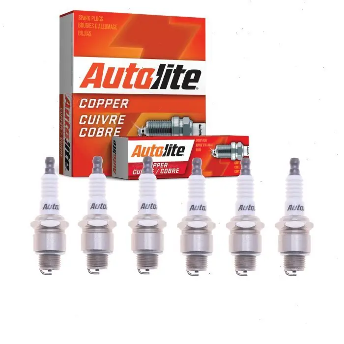 Top Rated 1937-1938 Plymouth Deluxe 6 pc Autolite Copper Core Spark Plugs - Ignition Wire Secondary
