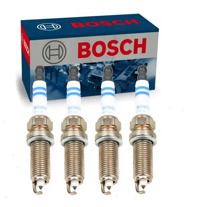 Direct From Factory 2009-2012 Suzuki Equator 2.5L L4 4 pc Bosch Double Platinum Spark Plugs - Ignition Wire Secondary