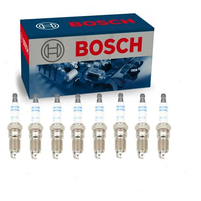 Markdown 2001-2006 Chevrolet Suburban 2500 8.1L V8 8 pc Bosch Double Platinum Spark Plugs - Ignition Wire