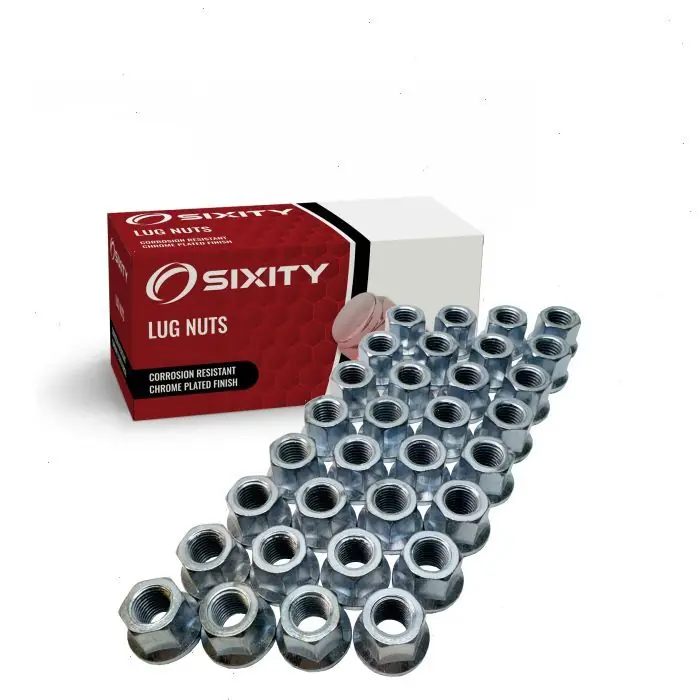 Sixity 32 pack M12x1.5mm .68" Long Bulge Flat Wheel Lug Nuts Exclusive